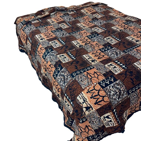 Kiipohaku Petroglyphs Coverlet And Sham Set Hawaiian Tiki - Picture 6 of 10